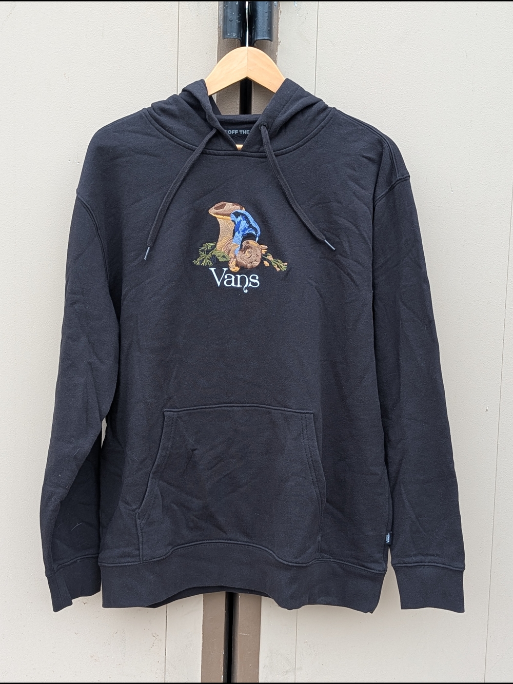 Vans "Still Life" Botanical Mushroom Embroidered Hoodie - Men’s Large - Picture 5 of 13